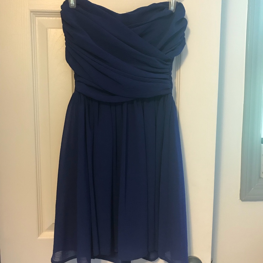 Blue mini party dress